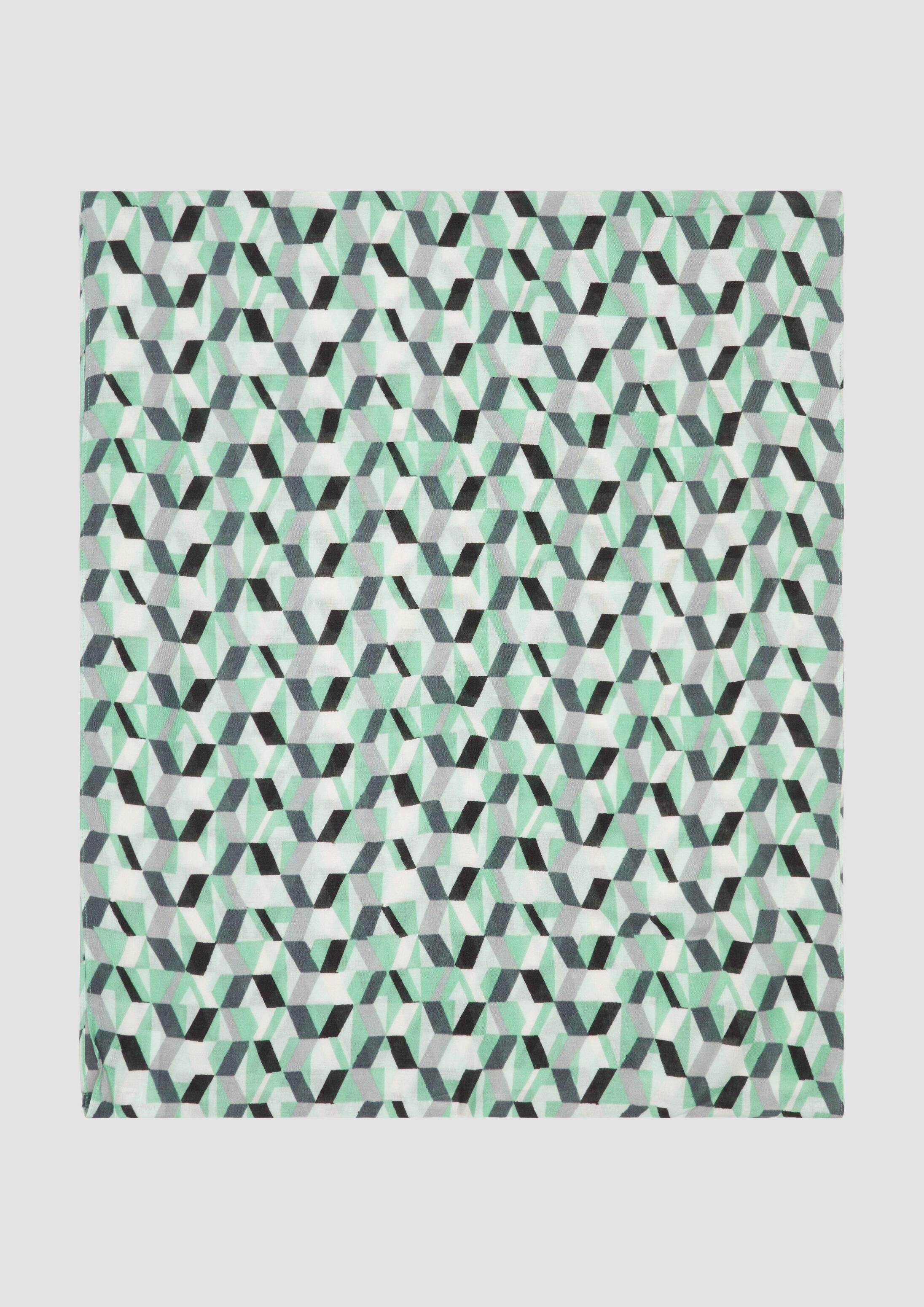 s.Oliver Loop Snood, Loop-Schal mit All-over-Grafikprint