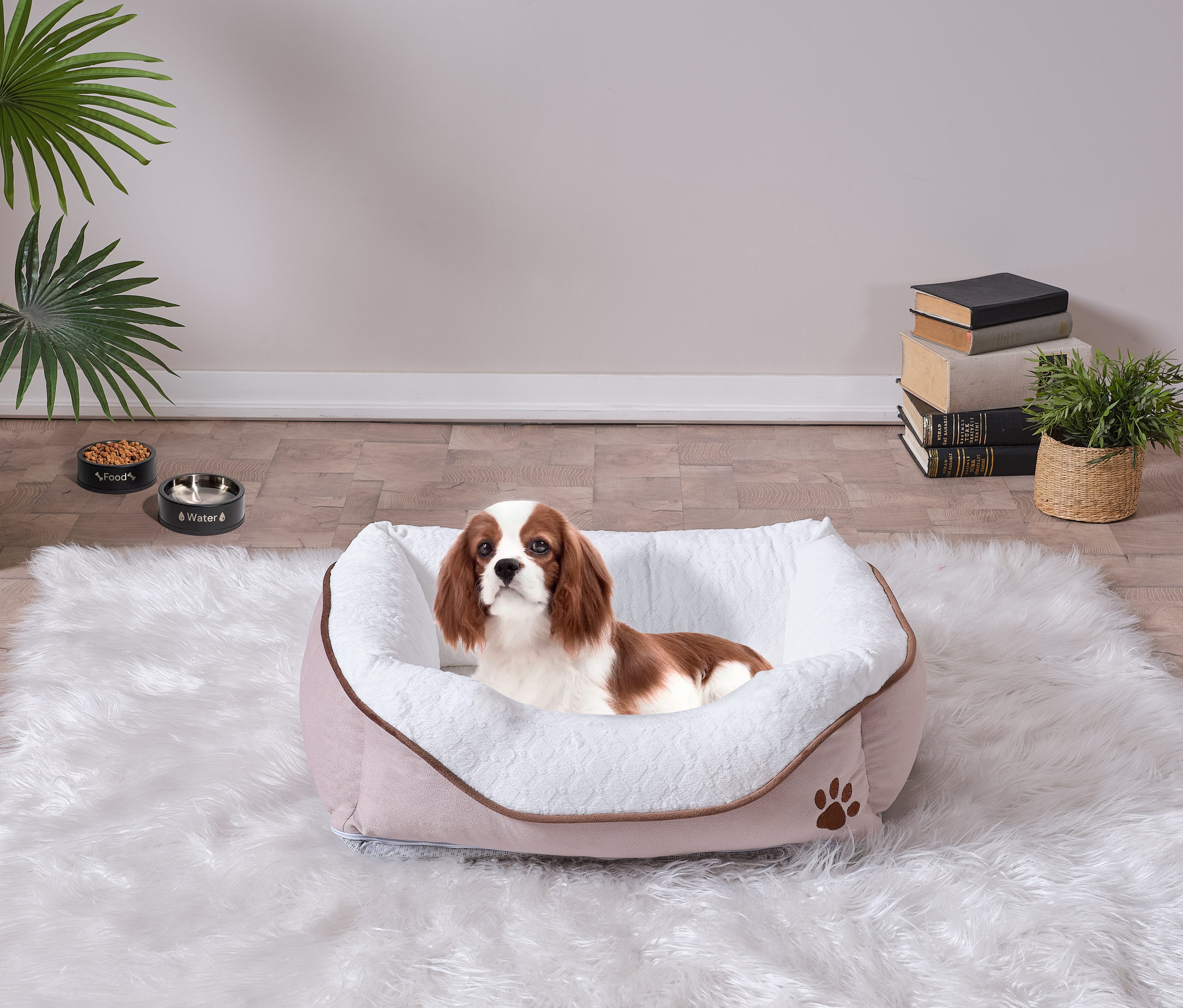 Sierra Bedding Подушка для животных FLAUSCHINSEL, 100 % Polyester, sorgfältig handgefertigt mit rutschfestem & waschbarem Bezug