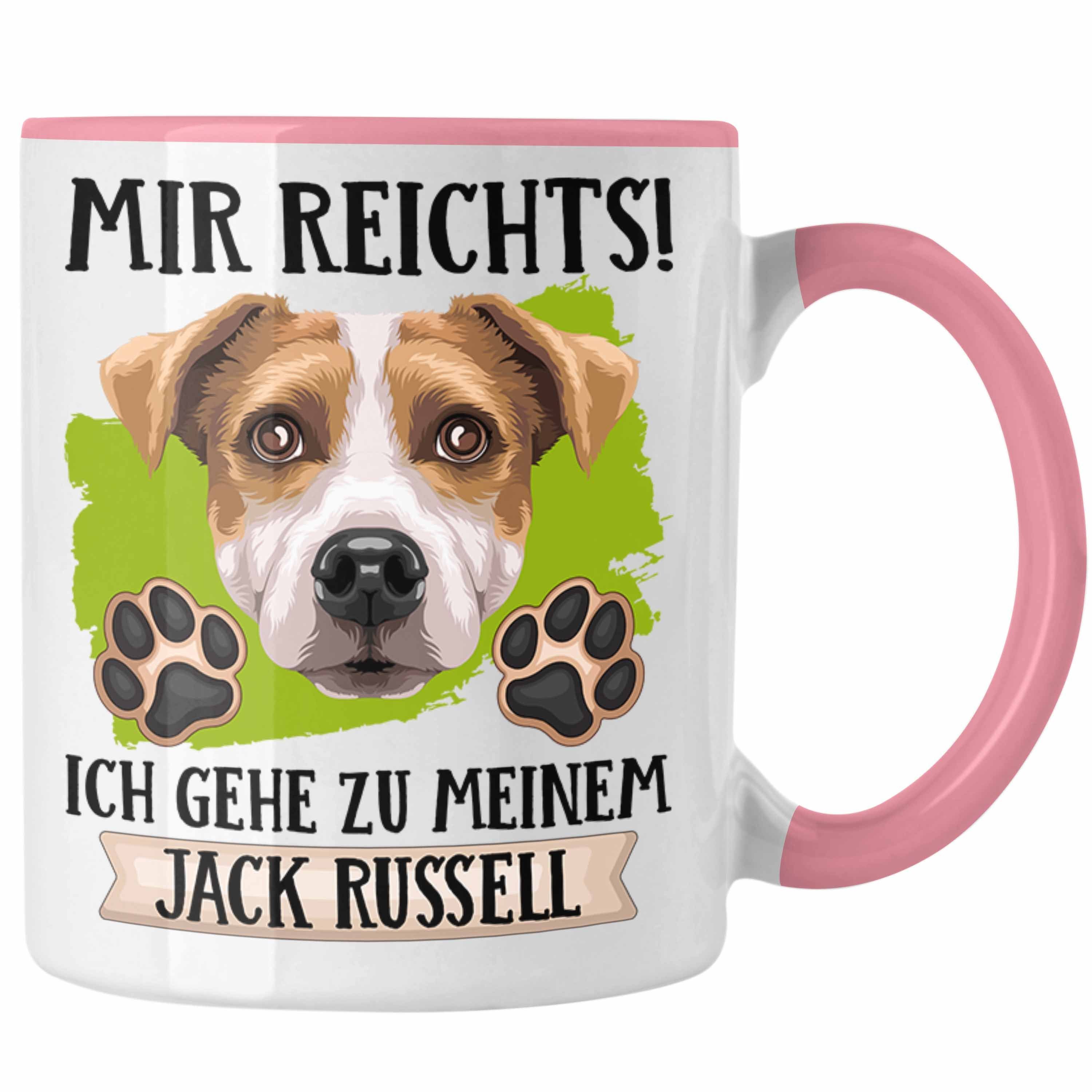Trendation Tasse Jack Russel Besitzer Tasse Geschenk Lustiger Spruch Geschenkidee Mir R Rosa | Teetassen