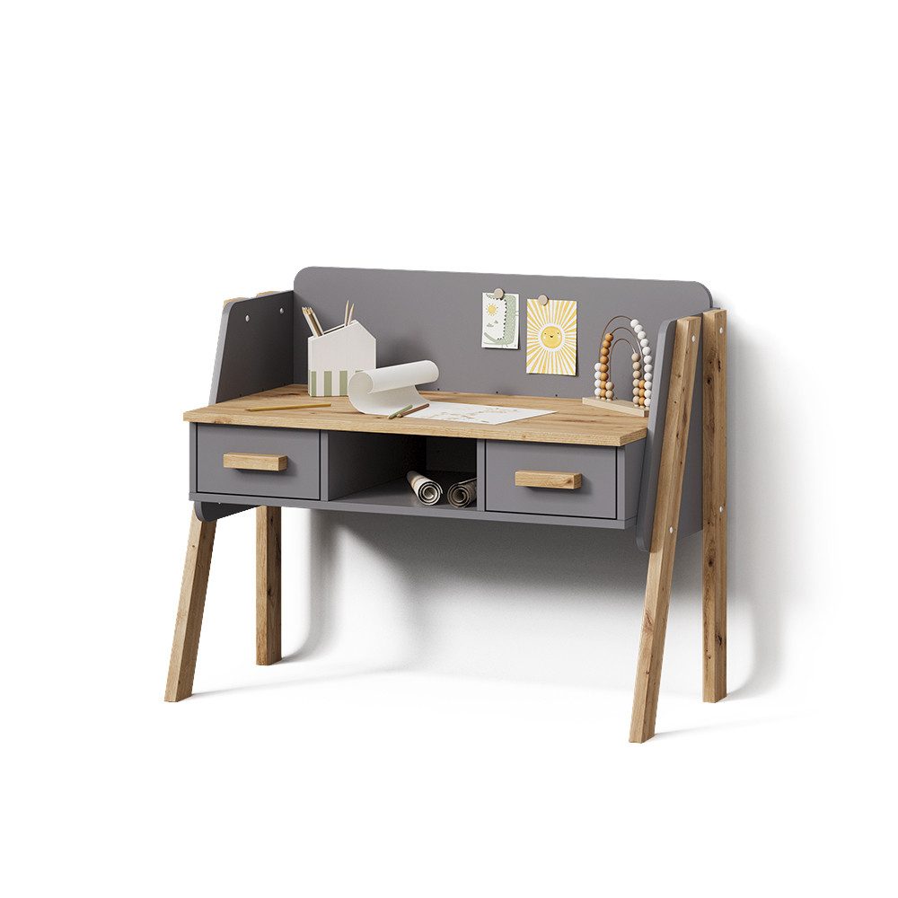 Livinity® Schreibtisch Mailo, Cashmere/Artisan/Artisan, 97 x 80 cm (1-St)