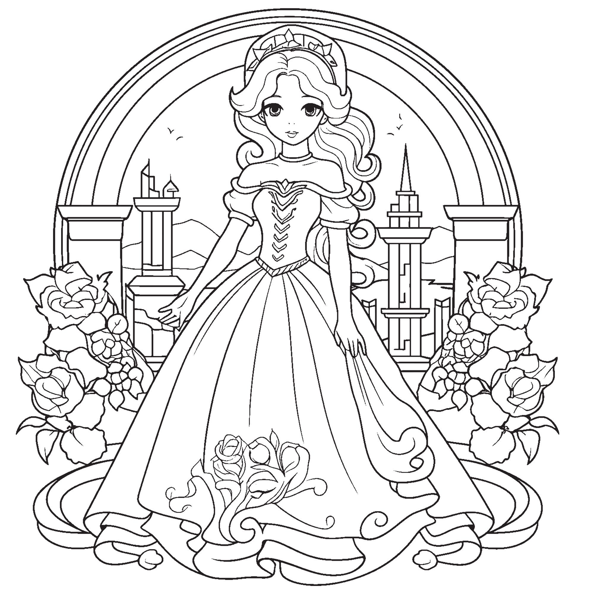 queence Wandsticker Prinzessin (1 St), DIY-Wandsticker zum Bemalen