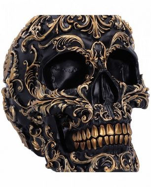 Horror-Shop Dekoobjekt Renaissance Totenkopf Black & Gold als Gothic Deko