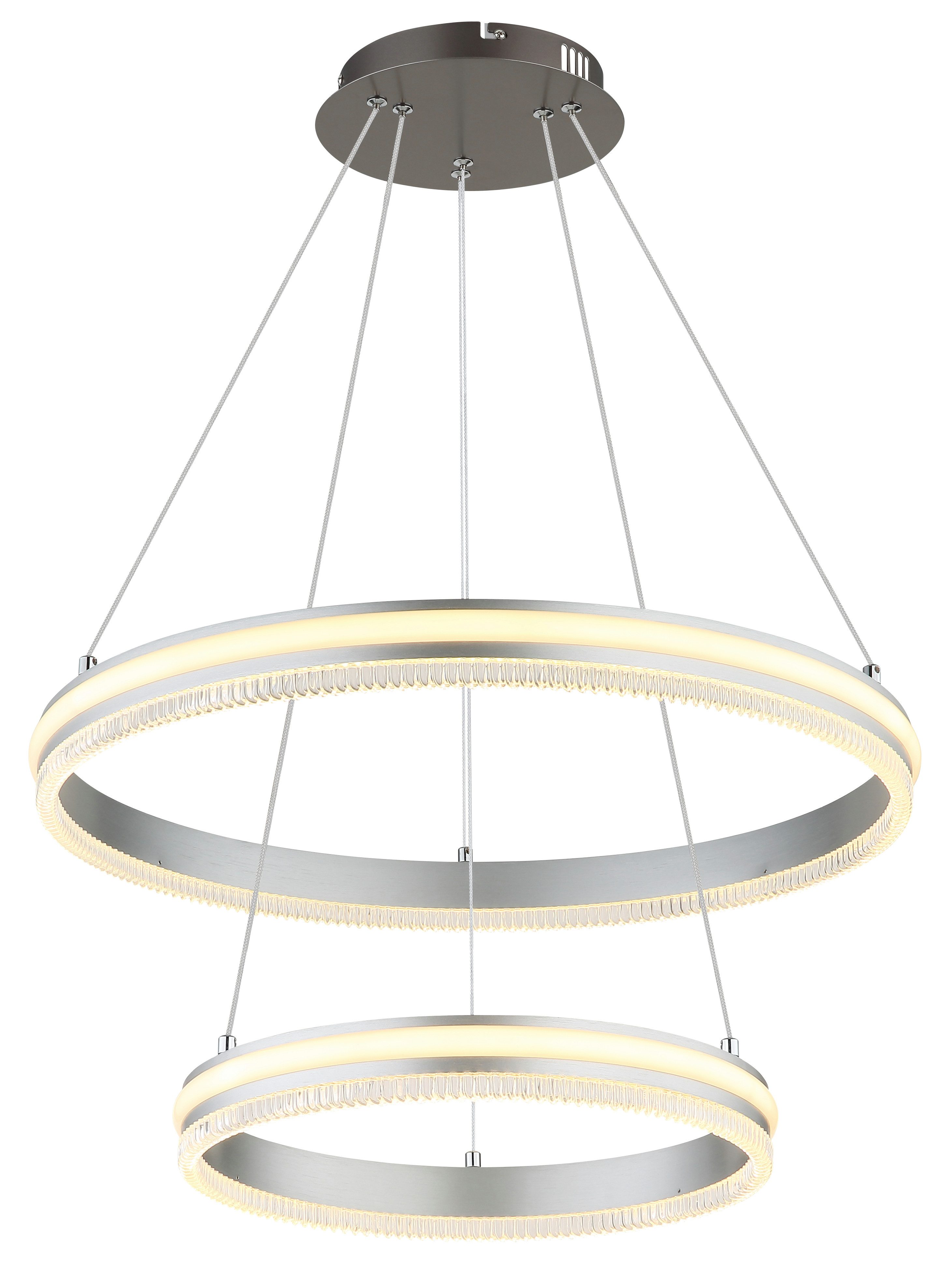 GLOBO LIGHTING Hängeleuchte FRANCINE, LED fest integriert, Smarte LED-Hängeleuchte, dimmbar, Fernbedienung, modern