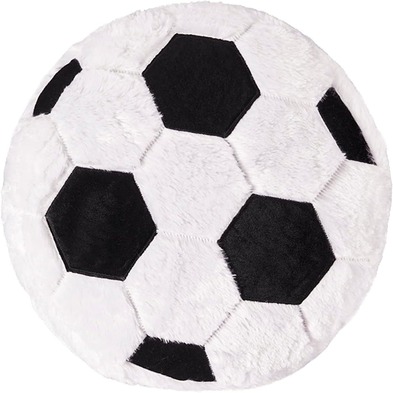 FELIXLEO Dekokissen FakeFace Fußball Plüschkissen 45x45cm weiches Sitzkissen
