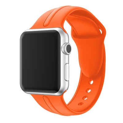 CoverKingz Smartwatch-Armband Sportarmband für Apple Watch 49/45/44/42mm Silikon Series, Ersatz Silikonarmband Apple Watch Serie Ultra 2/Ultra/9/8/7/6/SE/5/4/3