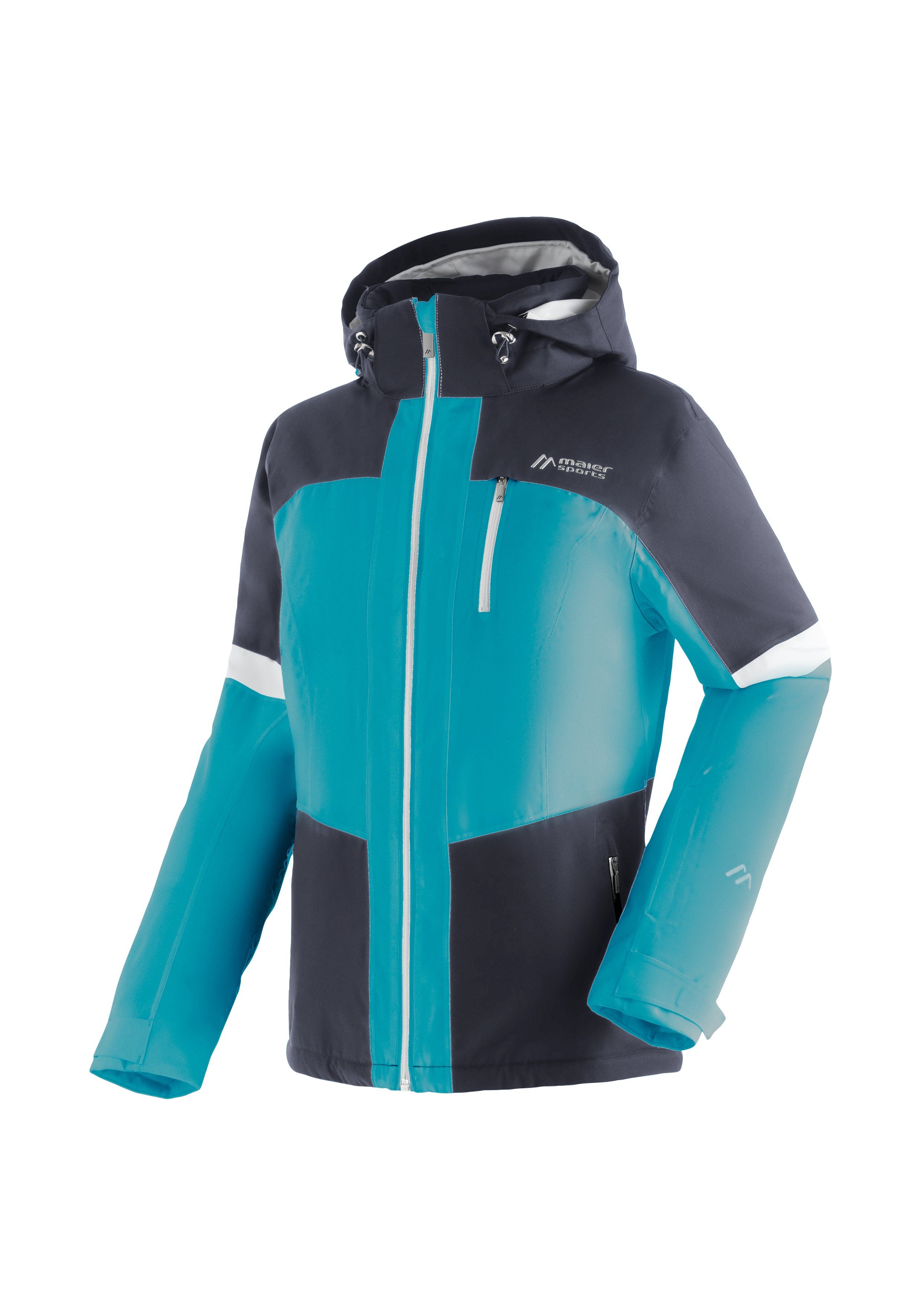 Maier Sports Skijacke Eiberg W Piste – ideal Skijacke für Freeride mit Isolation türkis warmer und