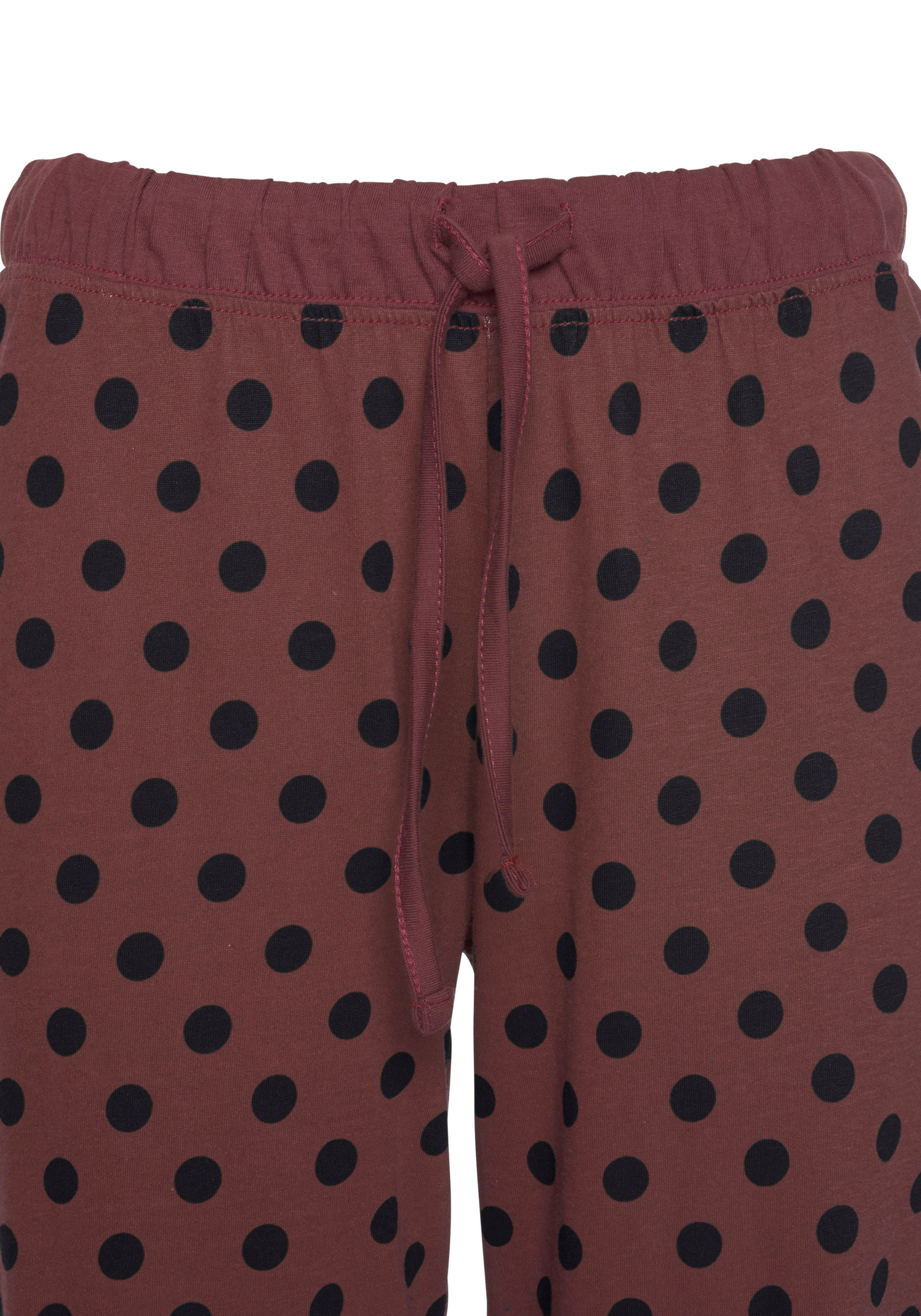 Vivance Dreams Pyjama (Packung, 4 tlg., 2 Stück) mit Sternenmuster