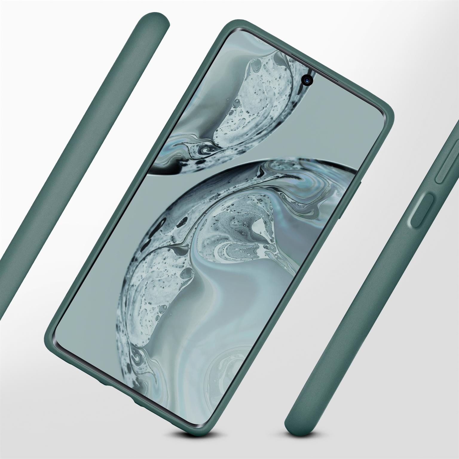 ONEFLOW Handyhülle für Huawei nova 9 SE Hülle Silikon Soft Case Petrol Grün 6,78 Zoll, Silikonhülle Cover Dünn Handytasche TPU Schutzhülle mit Kameraschutz