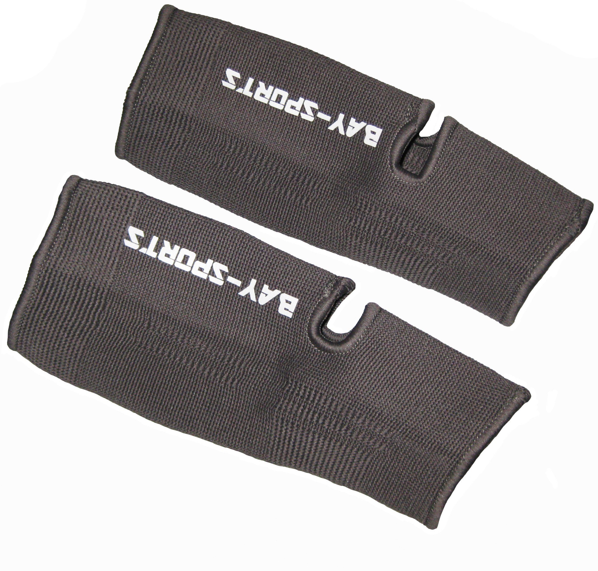 BAY-Sports Fußbandage Uni Knöchelbandage Fußgelenkbandage Sprunggelenk Uni grau, werden