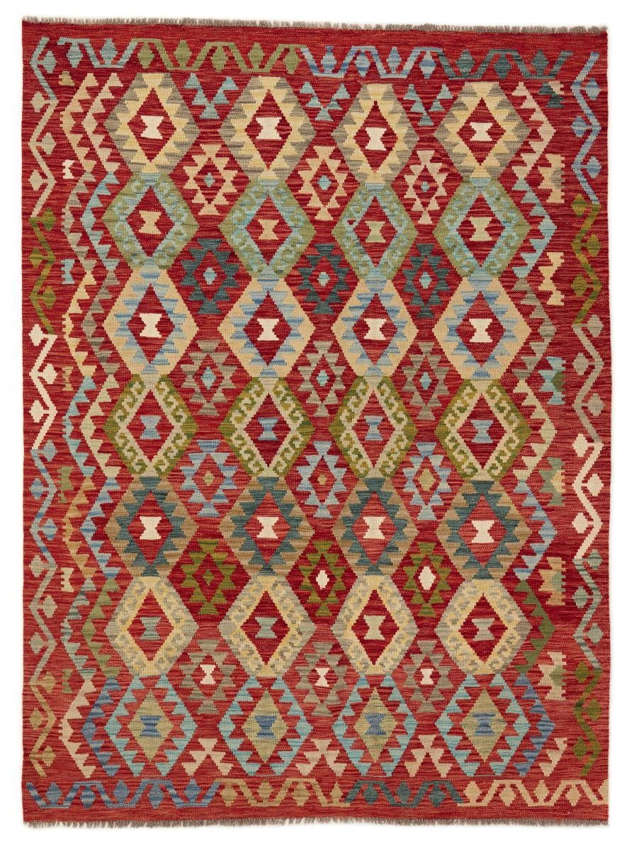 Orientteppich Kelim Afghan 174x237 Handgewebter Orientteppich, Nain Trading, rechteckig, Höhe: 3 mm