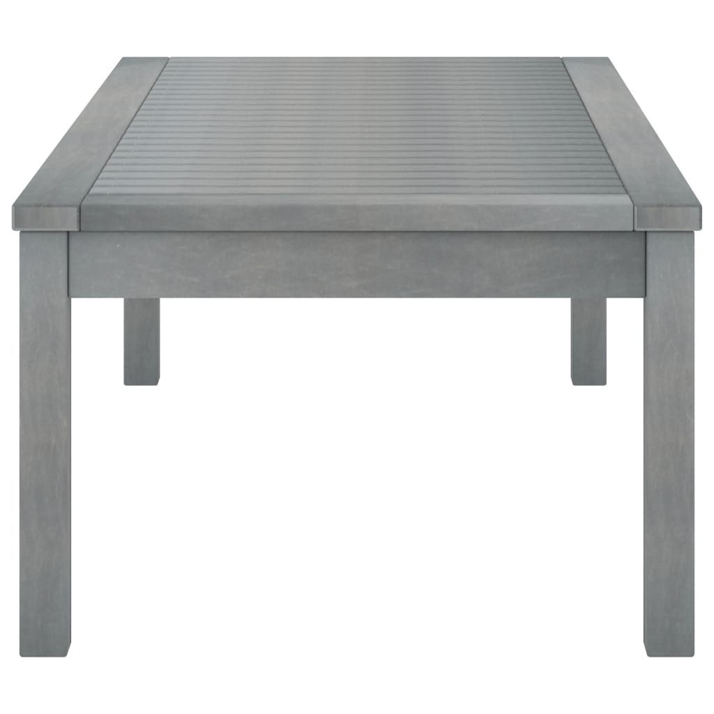 vidaXL Gartentisch Couchtisch 100x50x33 cm Grau Massivholz (1-St)