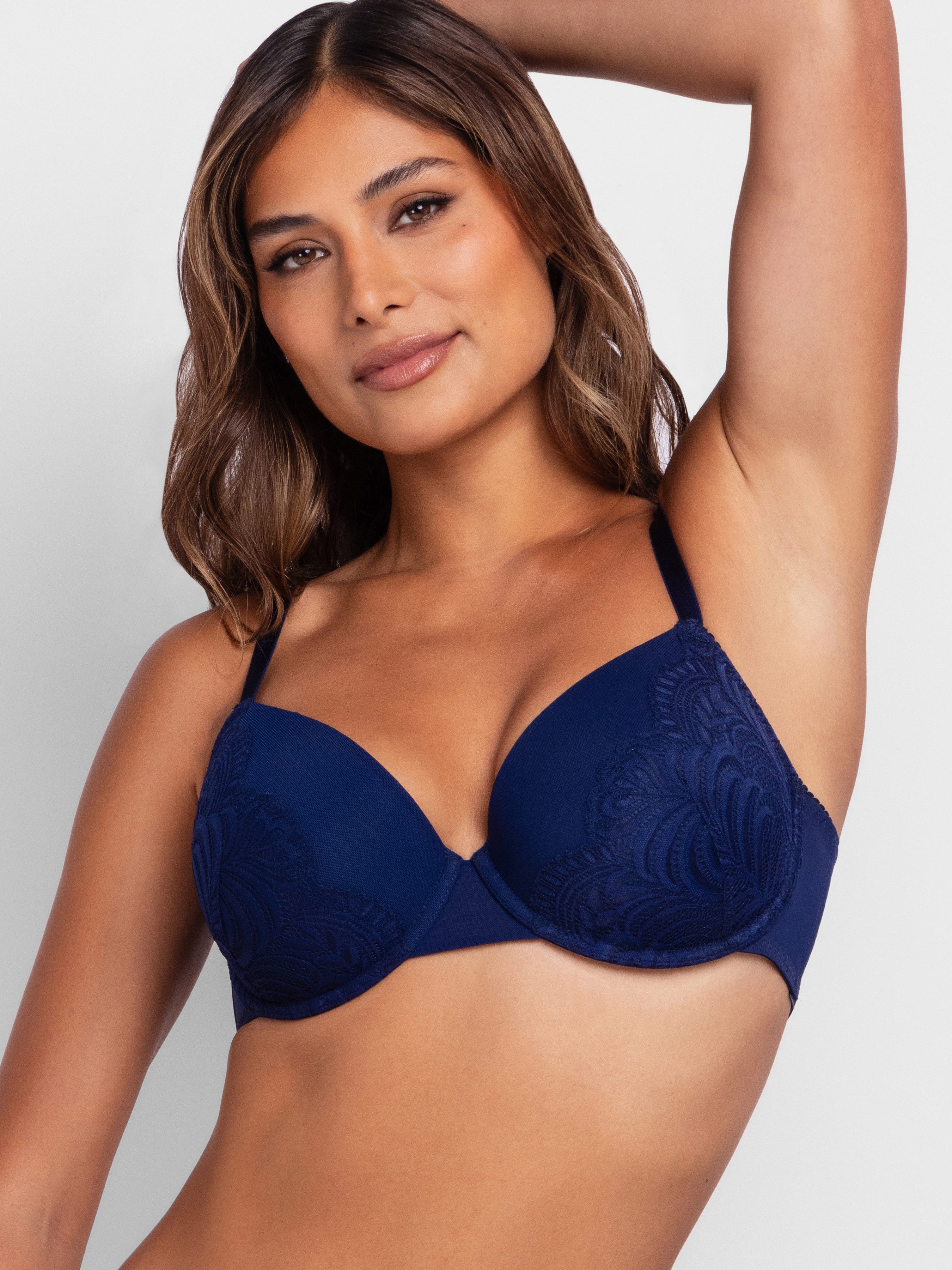 Dorina Bügel-BH Lincoln (2er Pack) leicht gepolsterte Cups, Spitzendetails, uni – Bild 3 von 5