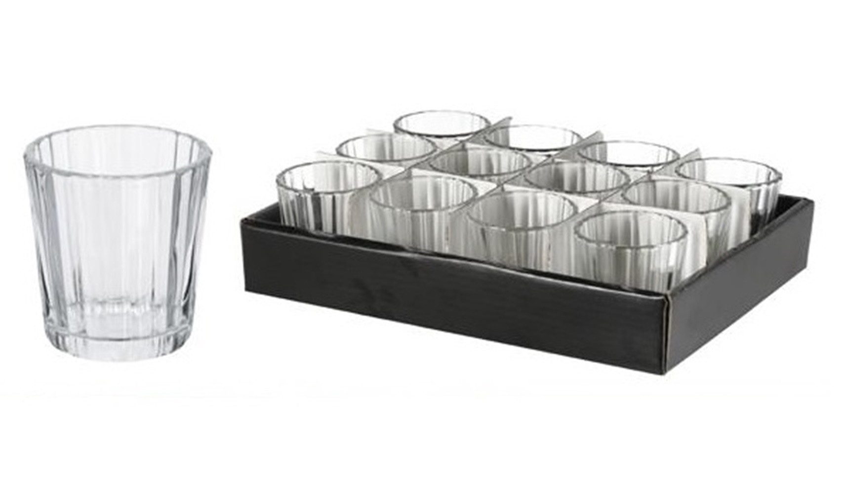 Meinposten Teelichthalter Teelichtgläser 12 Stück (12 St., 12er Set) günstig online kaufen