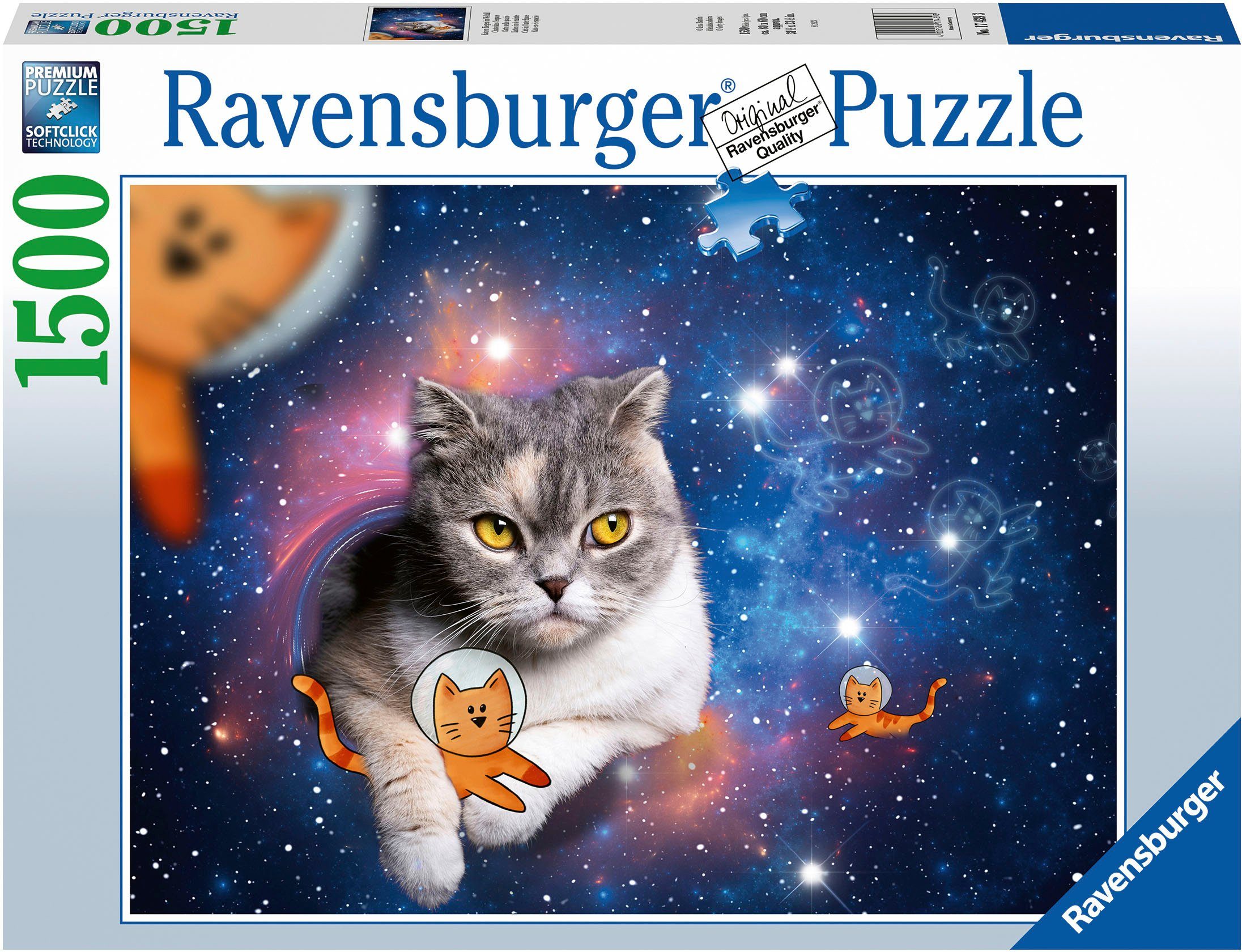 Katzen Germany; Ravensburger Puzzleteile, in Puzzle FSC®- weltweit Made schützt Wald Weltall, 1500 fliegen im -