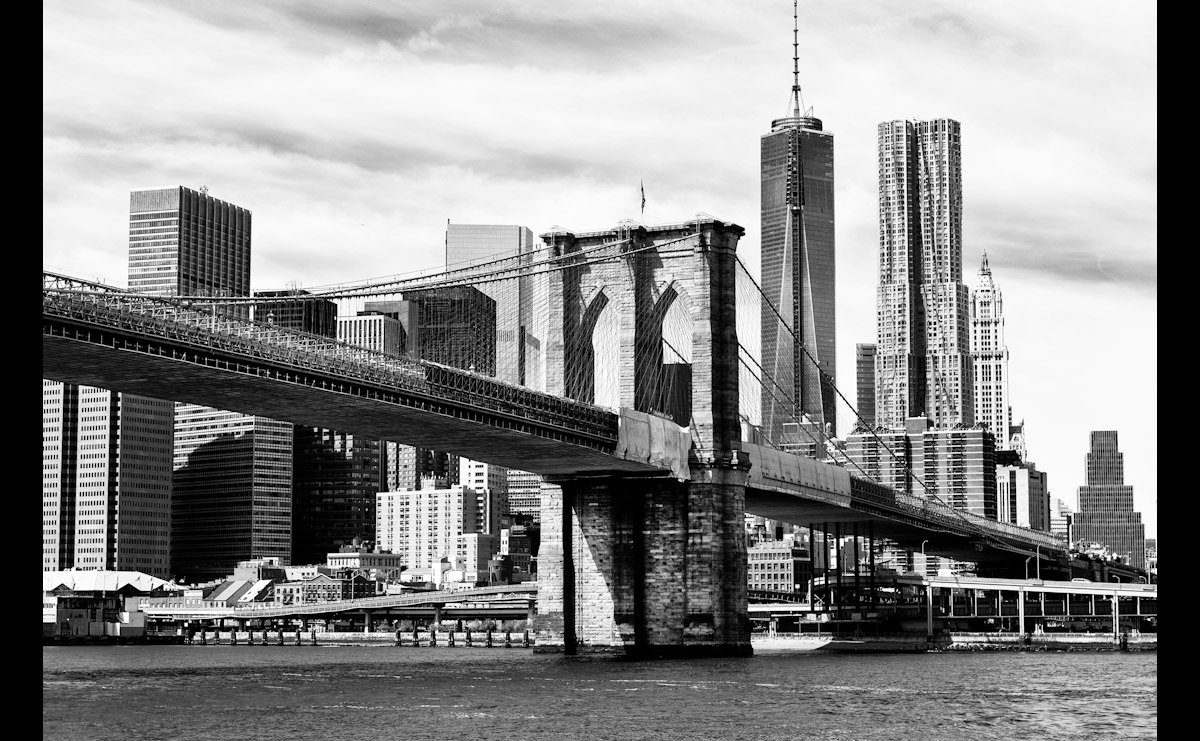 Fototapete New York Schwarz & Weiß