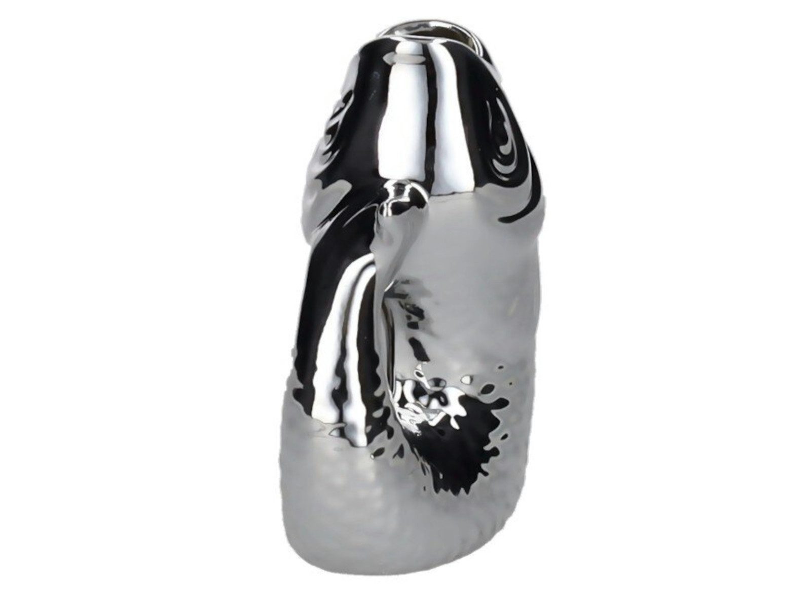 Giftcompany Dekovase Monsieur Carafon Vase / Karaffe Fisch XS silber 0,2l ( günstig online kaufen