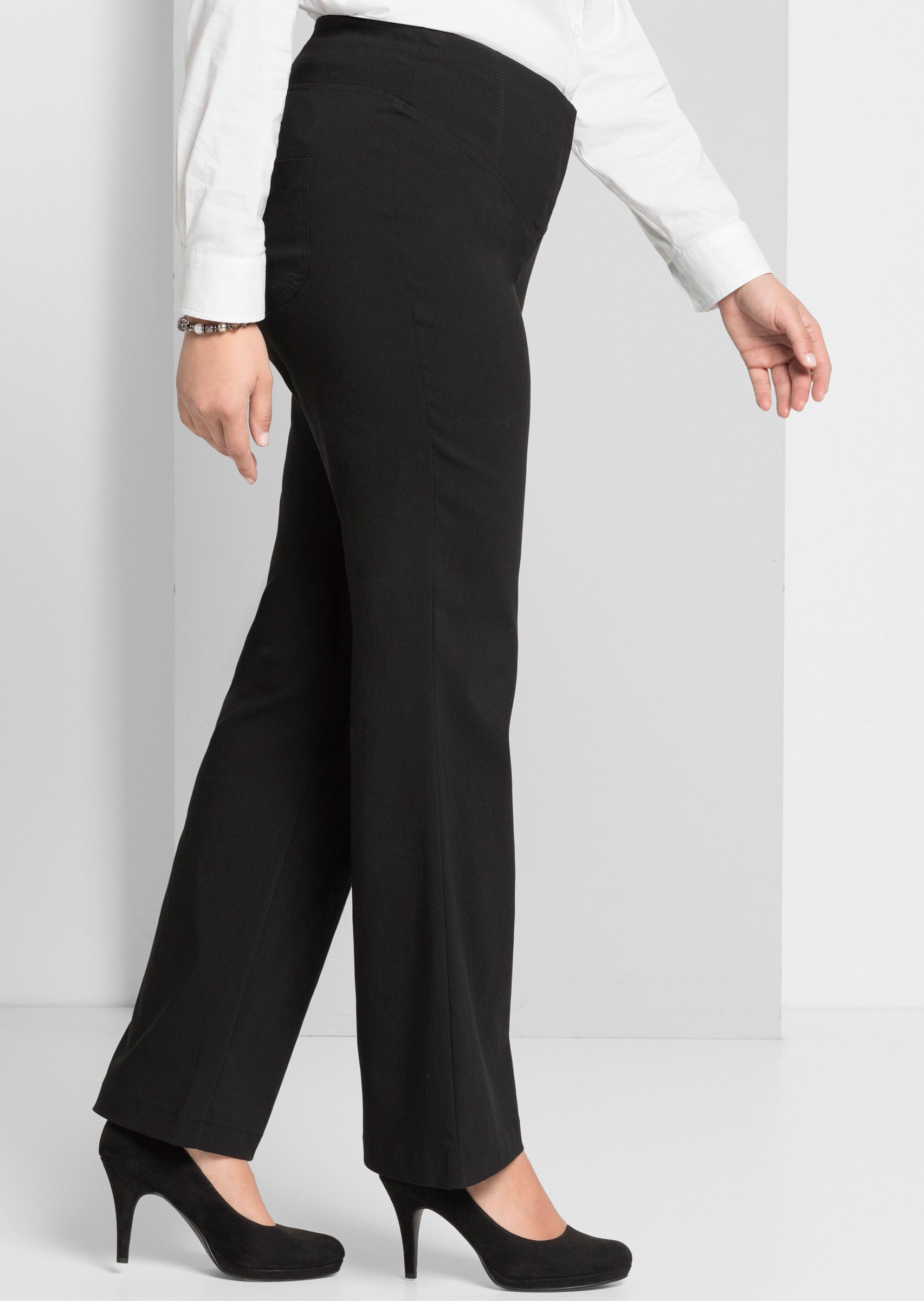 Sheego Jerseyhose Bootcut-Hose mit Bodyforming-Effekt – Bild 5 von 5