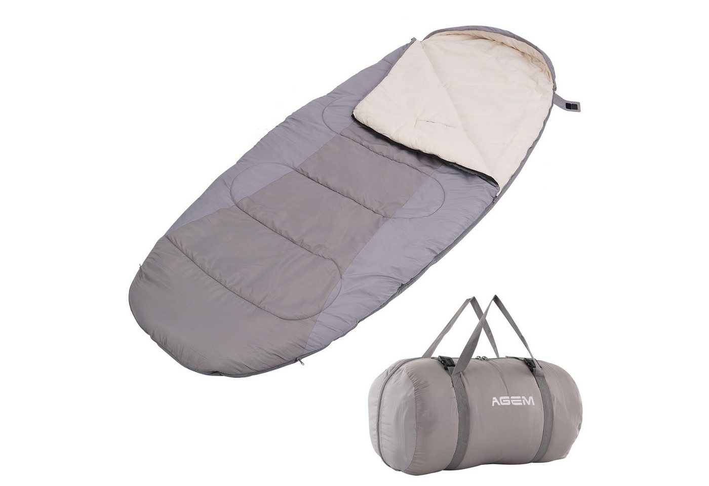 AGEM Daunenschlafsack 3 jahreszeiten Mammut -10-5 Grad Schlafsack für Camping