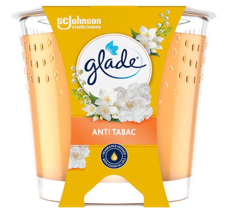 Glade Duftkerze Duft-Kerze Anti-Tabac, 112g