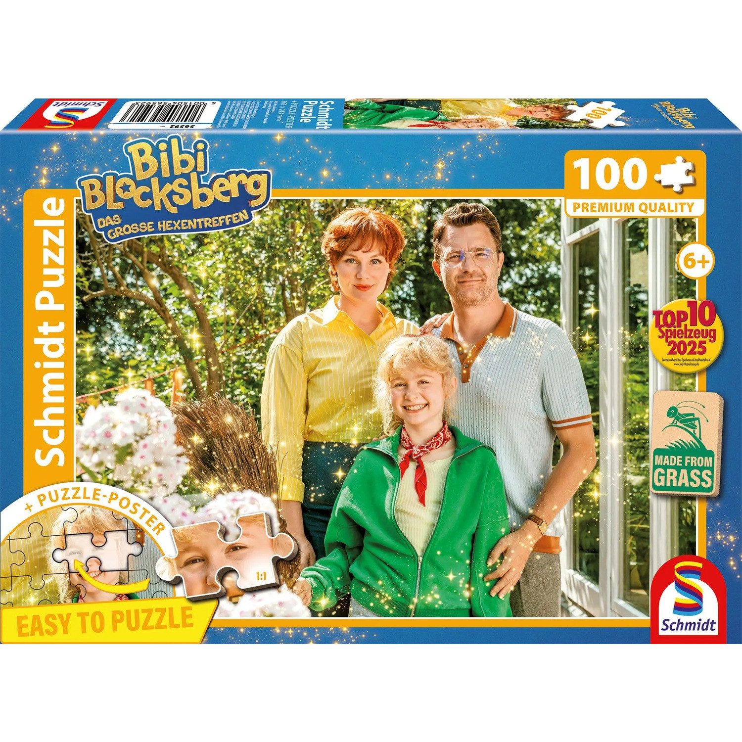 Schmidt Spiele Puzzle Das große Hexentreffen, Familie Blocksberg, 100 Teile, 100 Puzzleteile