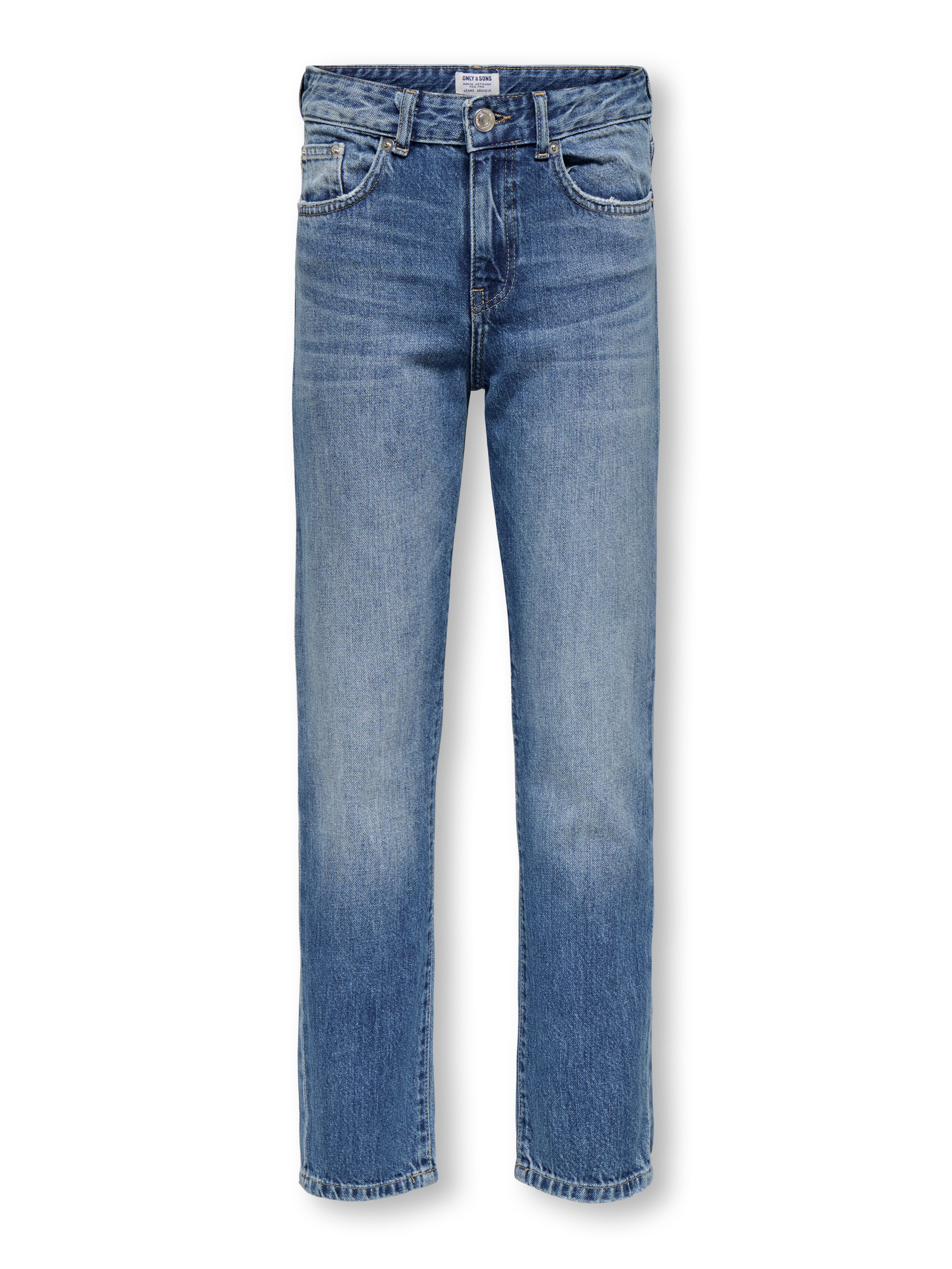 ONLY & SONS junior Straight-Jeans OSJEDGE STRAIGHT MB 2838 TAI DNM NOOS Baumwolle, regular fit
