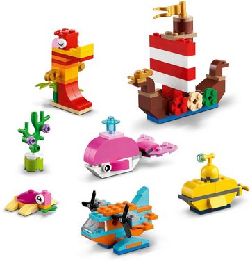 LEGO® Konstruktionsspielsteine Kreativer Meeresspaß (11018), LEGO® Classic, (333 St), Made in Europe