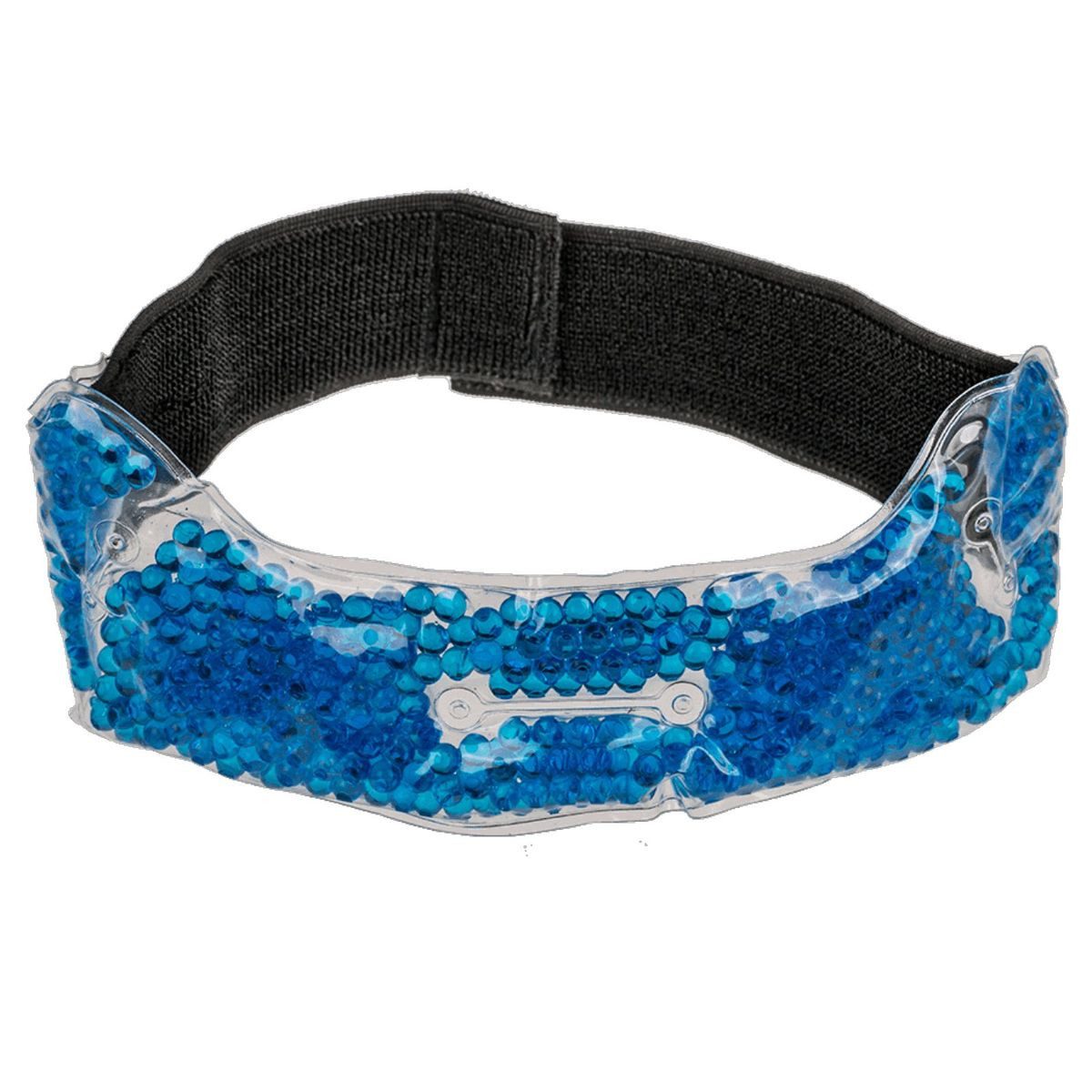 Out of the Blue Kalt-Warm-Kompresse Spa Kopfwickel zum Wärmen und Kühlen in Blau ca. 32 x 9,5 cm Maske, 1-tlg., mit verstellbarem Band