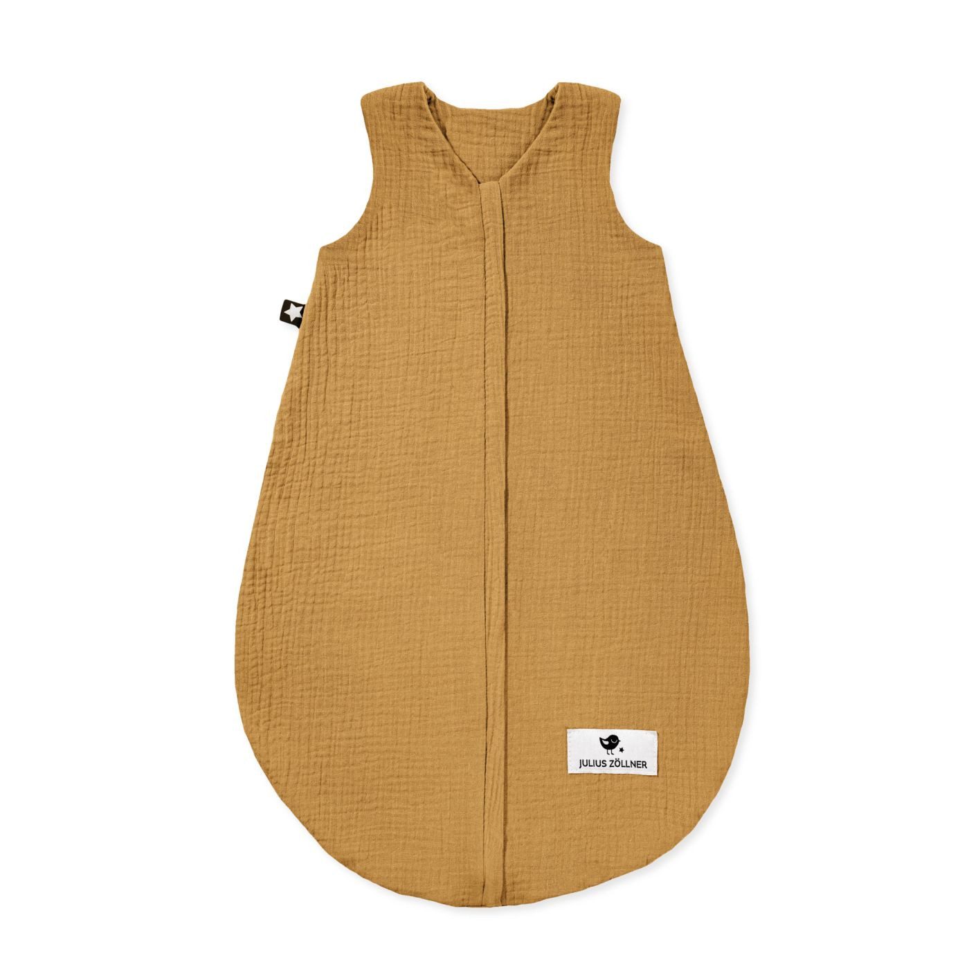 Julius Zöllner Babyschlafsack Schlafsack Sommerschlafsack Musselin zimt 68/74 (1 tlg), Schlafsack Babyschlafsack