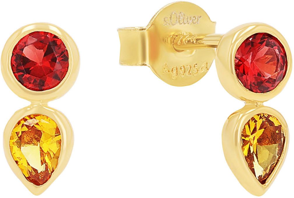 s.Oliver Paar Ohrstecker, mit Zirkonia (synth)