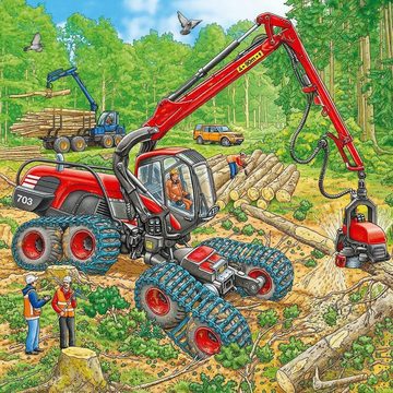 Ravensburger Puzzle Große Maschinen. Puzzle 3 x 49 Teile, 49 Puzzleteile