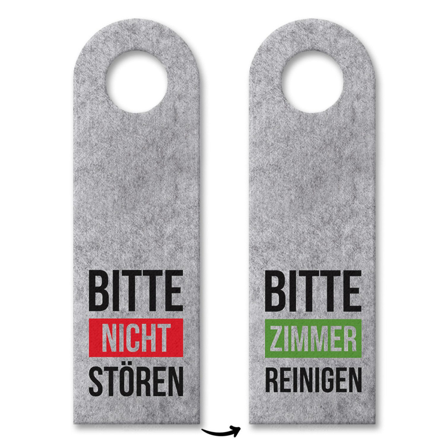 Dekohänger 10x Bitte nicht stören Zimmer reinigen Türhänger Türanhänger