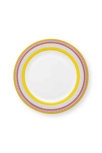 PiP Studio Десертная тарелка CHIQUE Тарелка для завтрака Stripes gelb 23cm