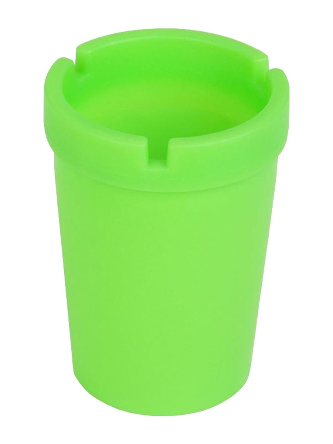Aschenbecher Aschenbecher fluoriszierend grün Sturmaschenbecher Windaschenbecher
