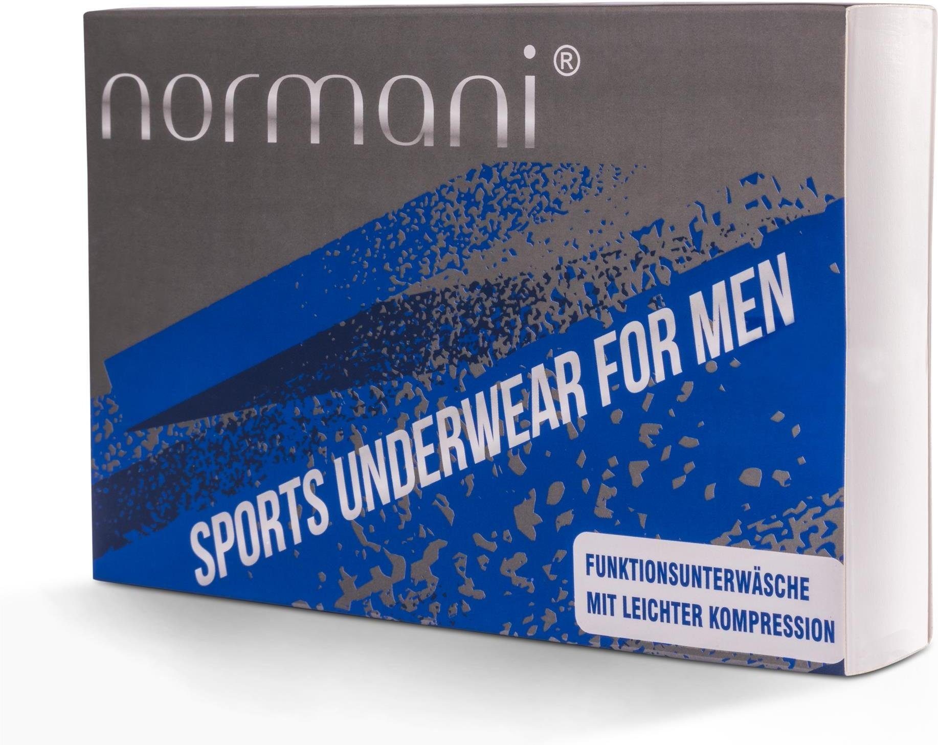 normani Retro Boxer 2 Herren Kompressions-Sportunterhosen Kompressionsunterhosen aus schnelltrocknendem Material
