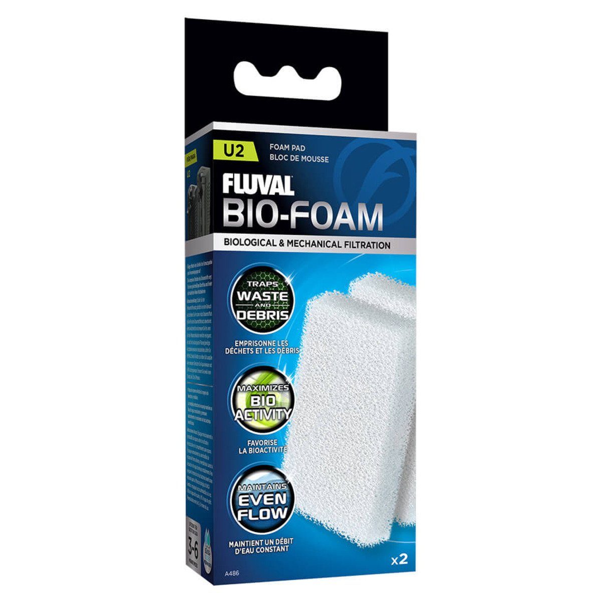 Aquariumfilter Schaumstoff-Filtereinsatz für Innenfilter U2