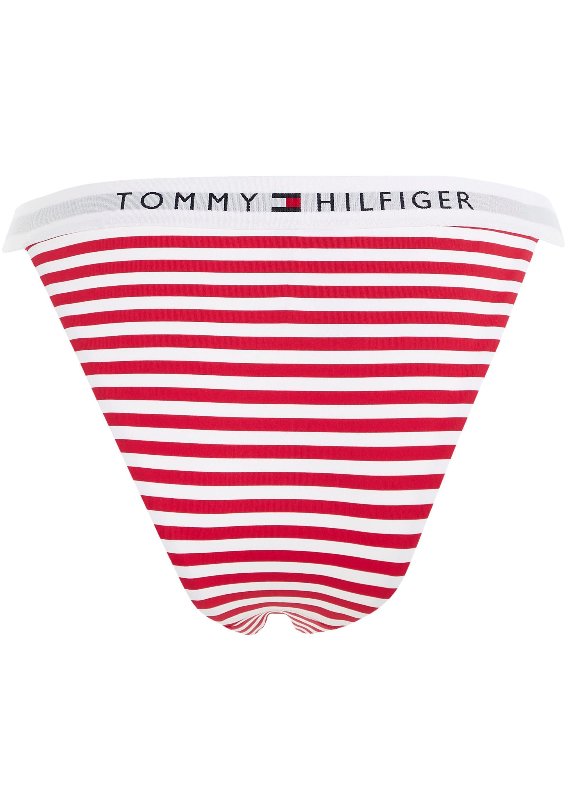 Tommy mit Tommy WB Hilfiger CHEEKY TH PRINT Hilfiger-Branding Swimwear Bikini-Hose BIKINI