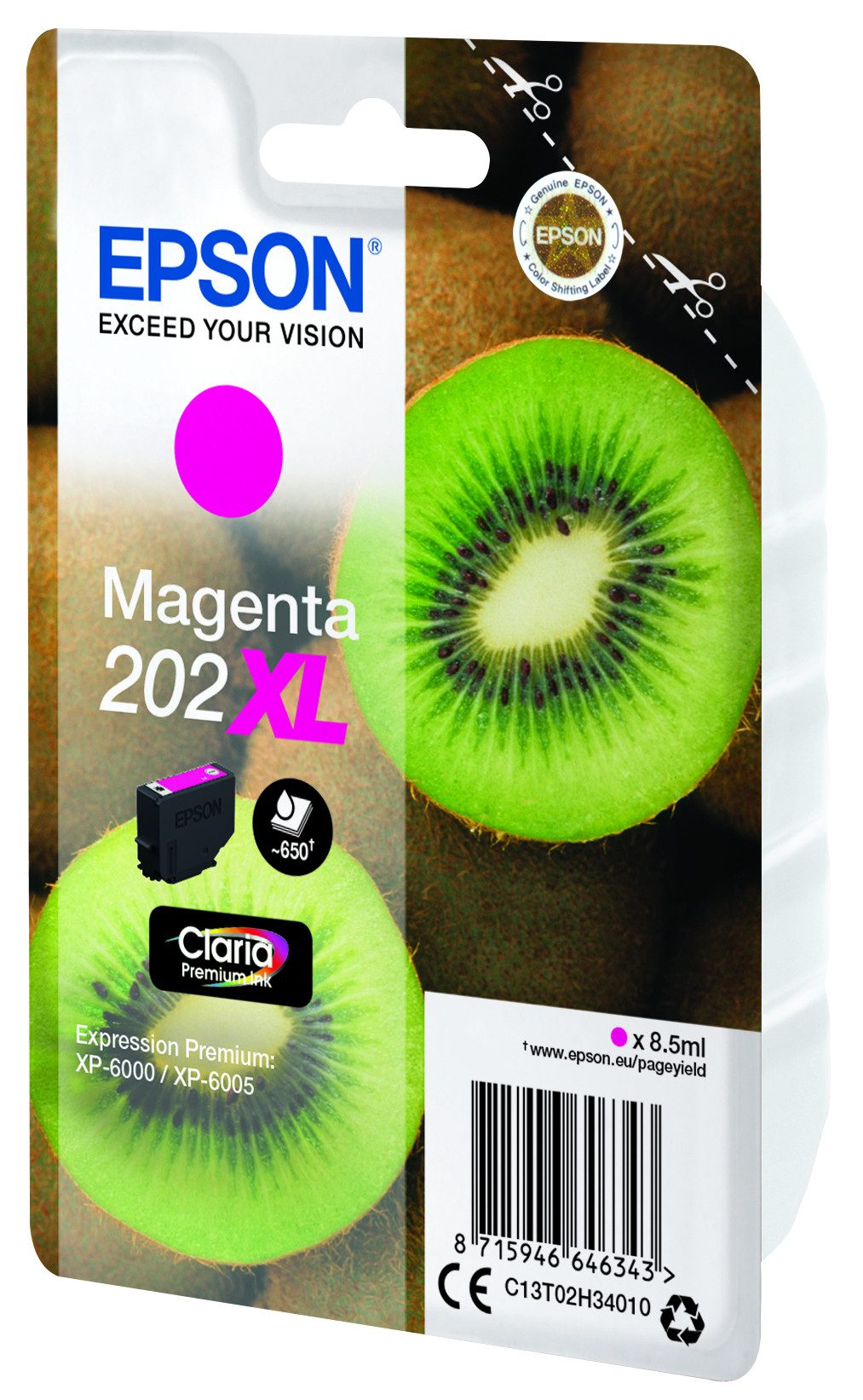 Epson Tintenpatrone 202XL Magenta (650 Seiten) Tintenpatrone