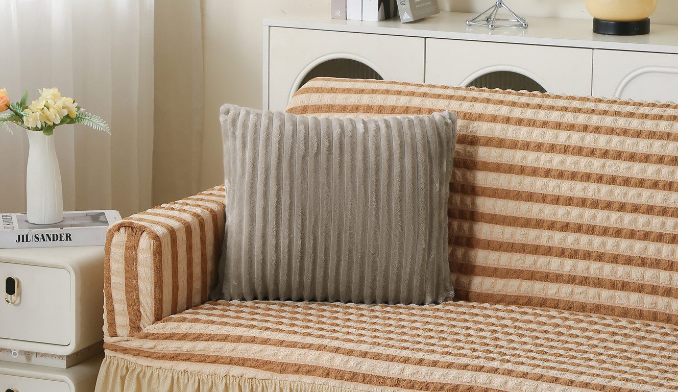 OTTO home Kissenhülle Milara, (1 Stück), 280g/m², kuschelweich, Cordoptik, pflegeleicht