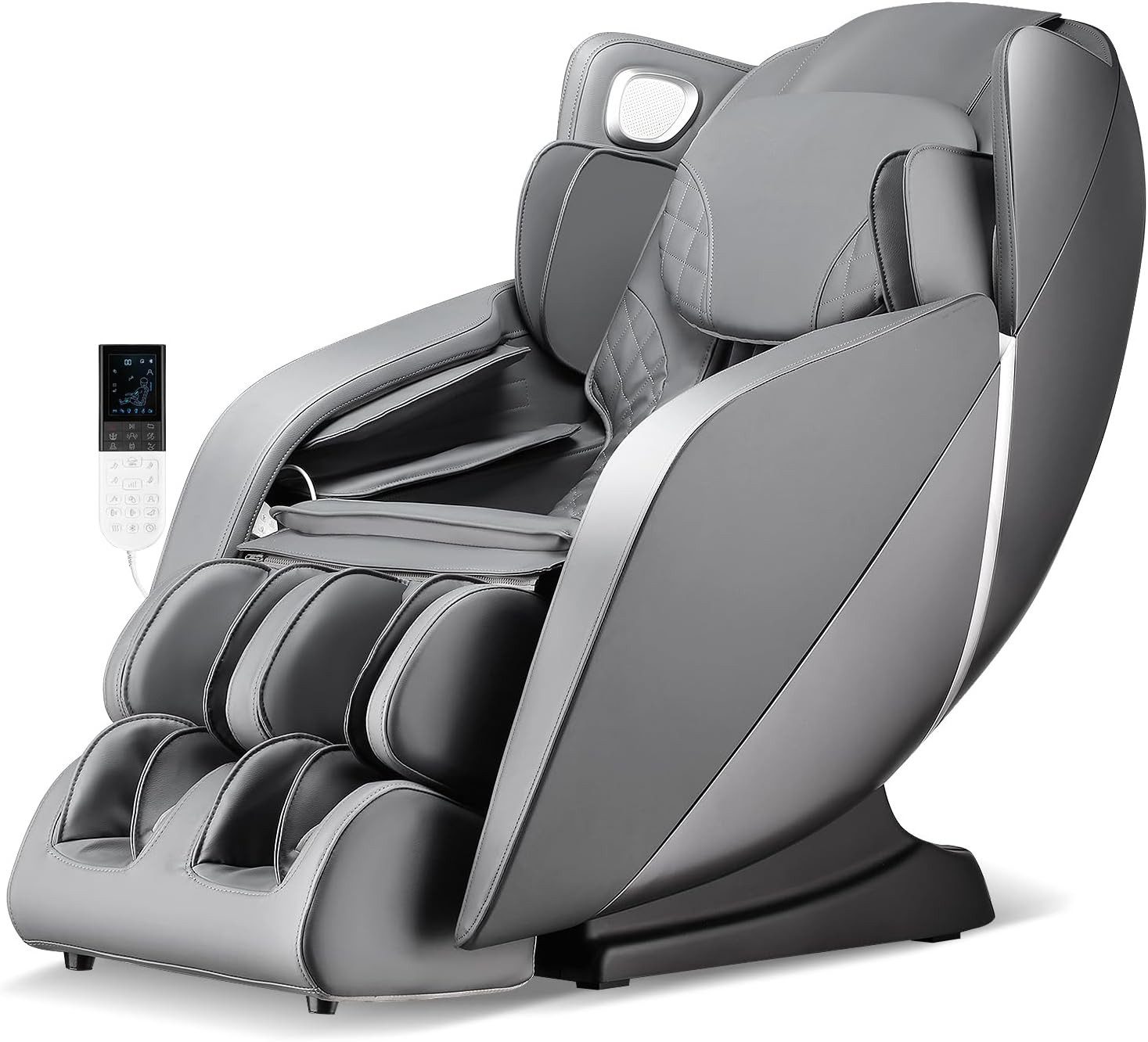 COSTWAY Massagesessel mit Wärme-&Liegefunktion, Bluetooth Zero Gravity