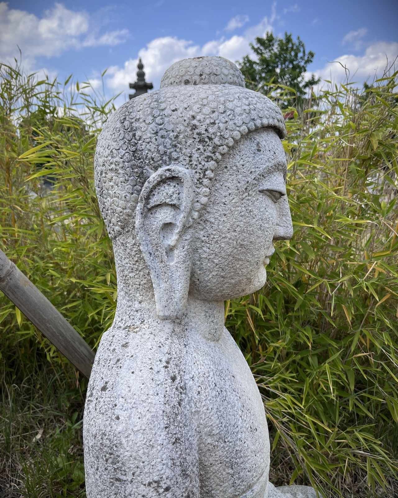 Marmor Buddha Stein Figur Garten Buddhafigur Tibet Asien Meditation LifeStyle