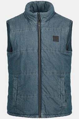 JP1880 Funktionsweste Weste Denim Jeans-Look Warmfutter Stehkragen