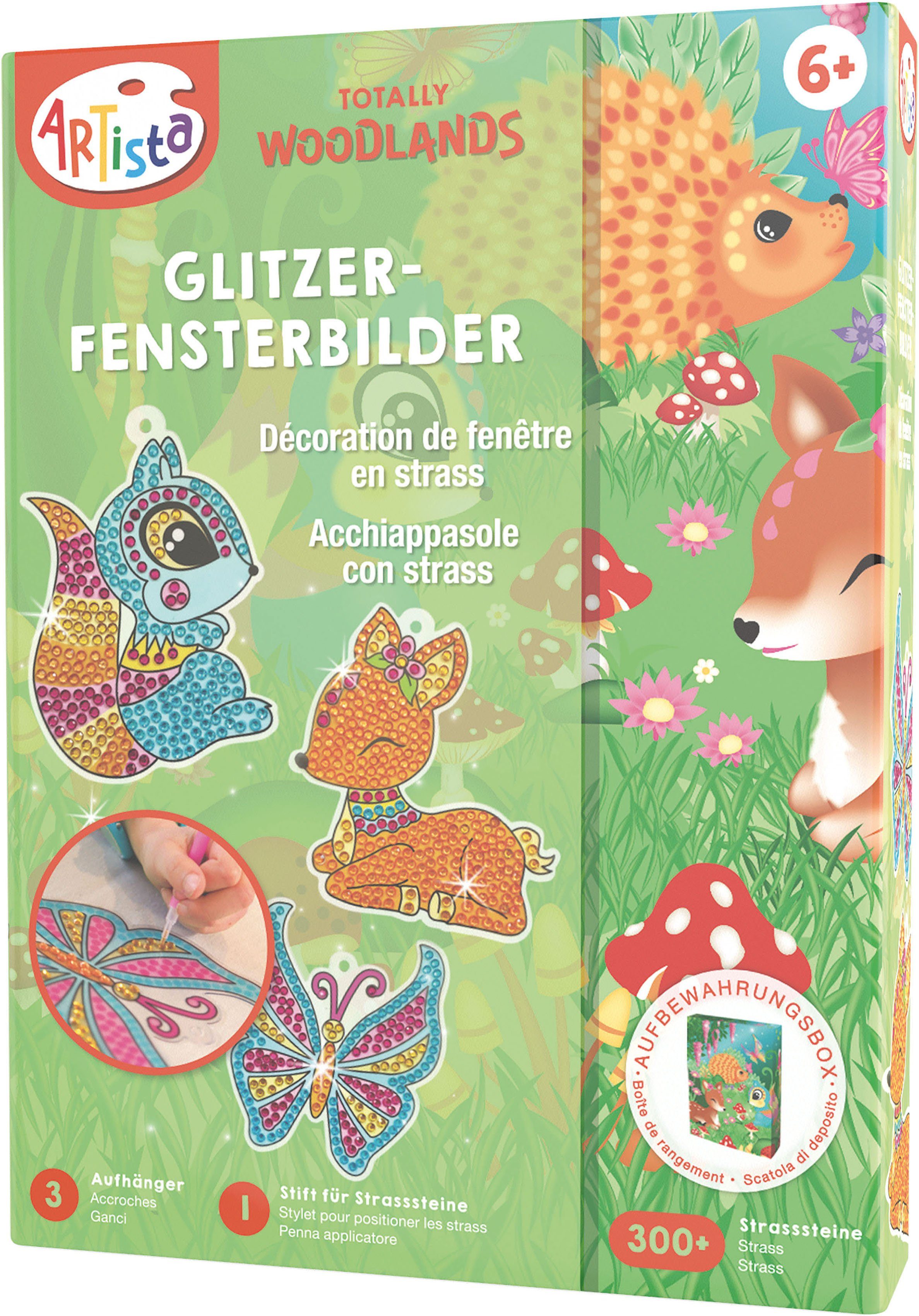 ARTISTA Kreativset Glitzer-Fensterbilder