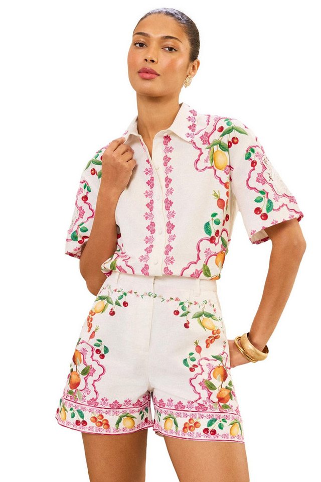 Love & Roses Webshorts Love & Roses Shorts mit Obst-Print, Regular (1-tlg)