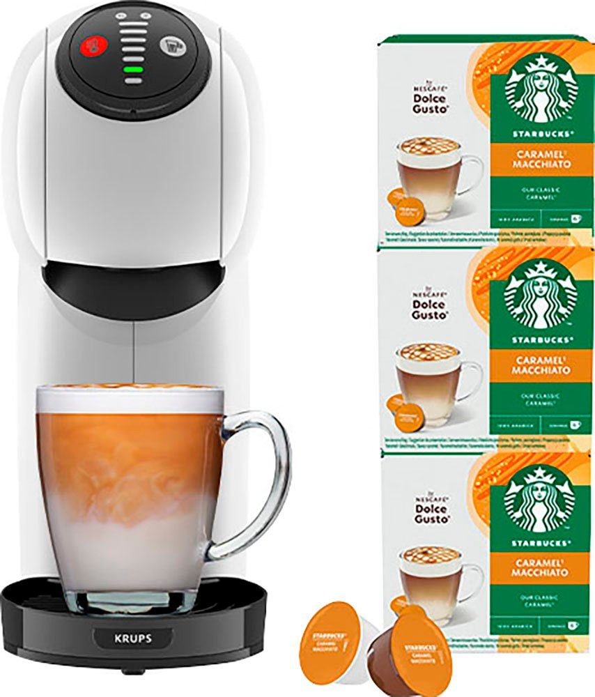 NESCAFÉ® Dolce Gusto® Kapselmaschine KP2431 Genio S, inkl. 3 Pakete Starbucks Caramel Macchiato im Wert von UVP 17,97 €