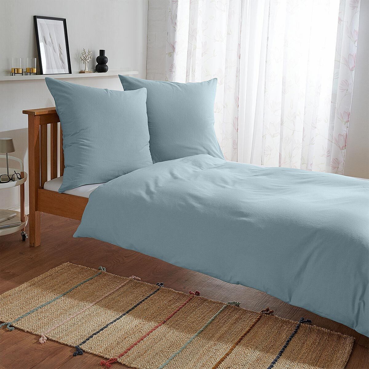 TRAUMSCHLAF Bettwäsche Uni Feinbiber, Biber, 2 teilig, feine warme weiche B günstig online kaufen