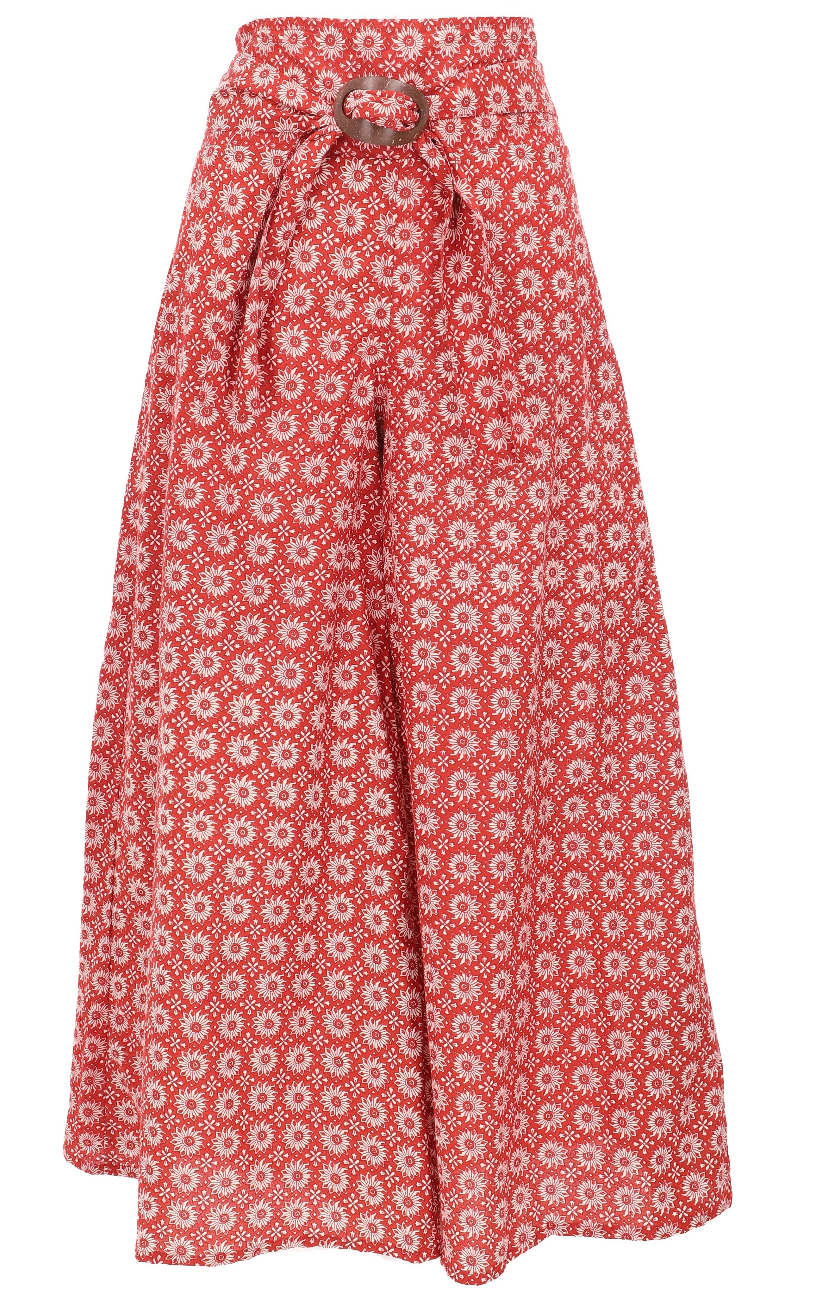 Guru-Shop Relaxhose Luftige Sommerhose mit Kokosschnalle, Boho.. alternative Bekleidung