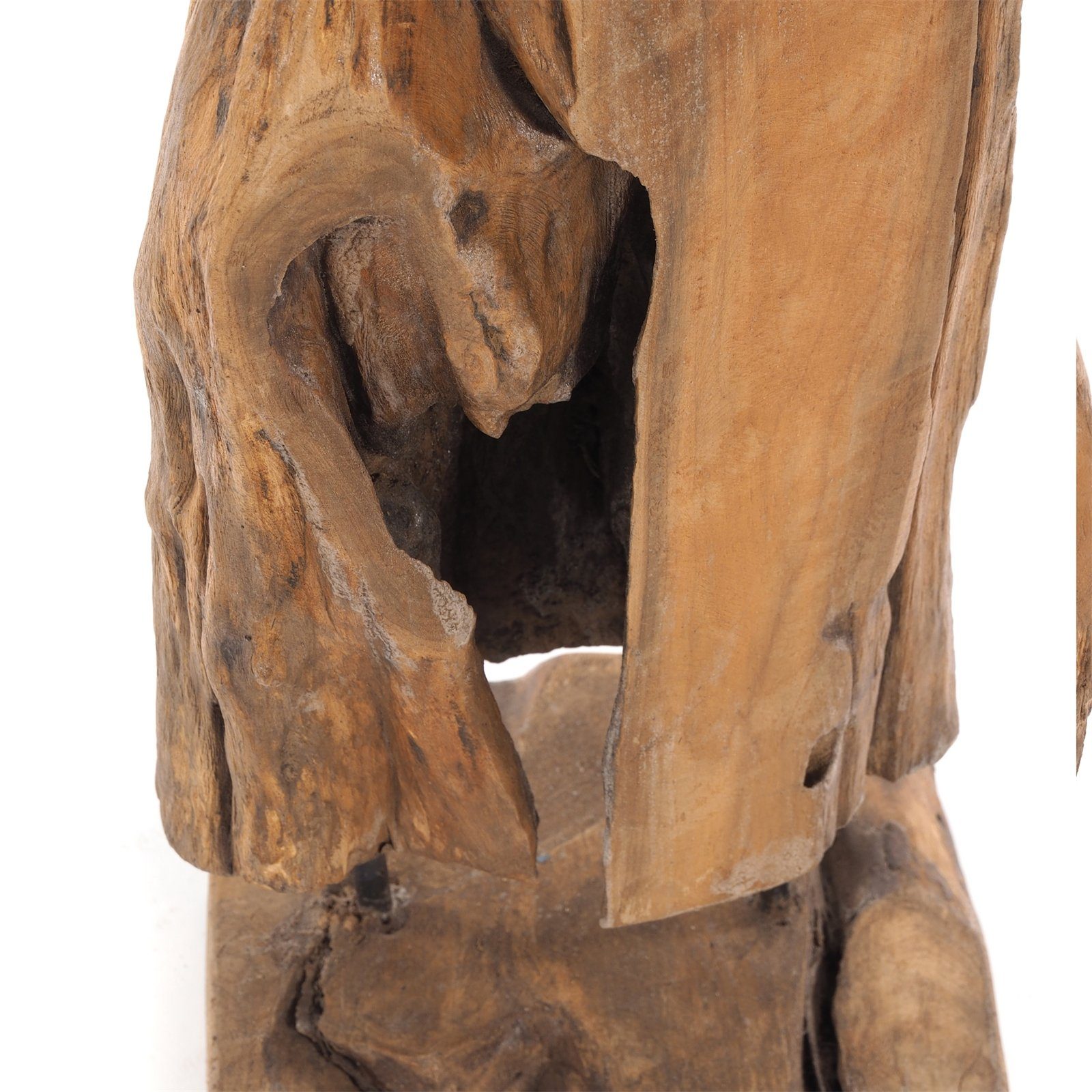 DELIGHTS 80", Skulptur Dekofigur DESIGN Teakholz "ROOTS rustikal, TREIBHOLZ SKULPTUR