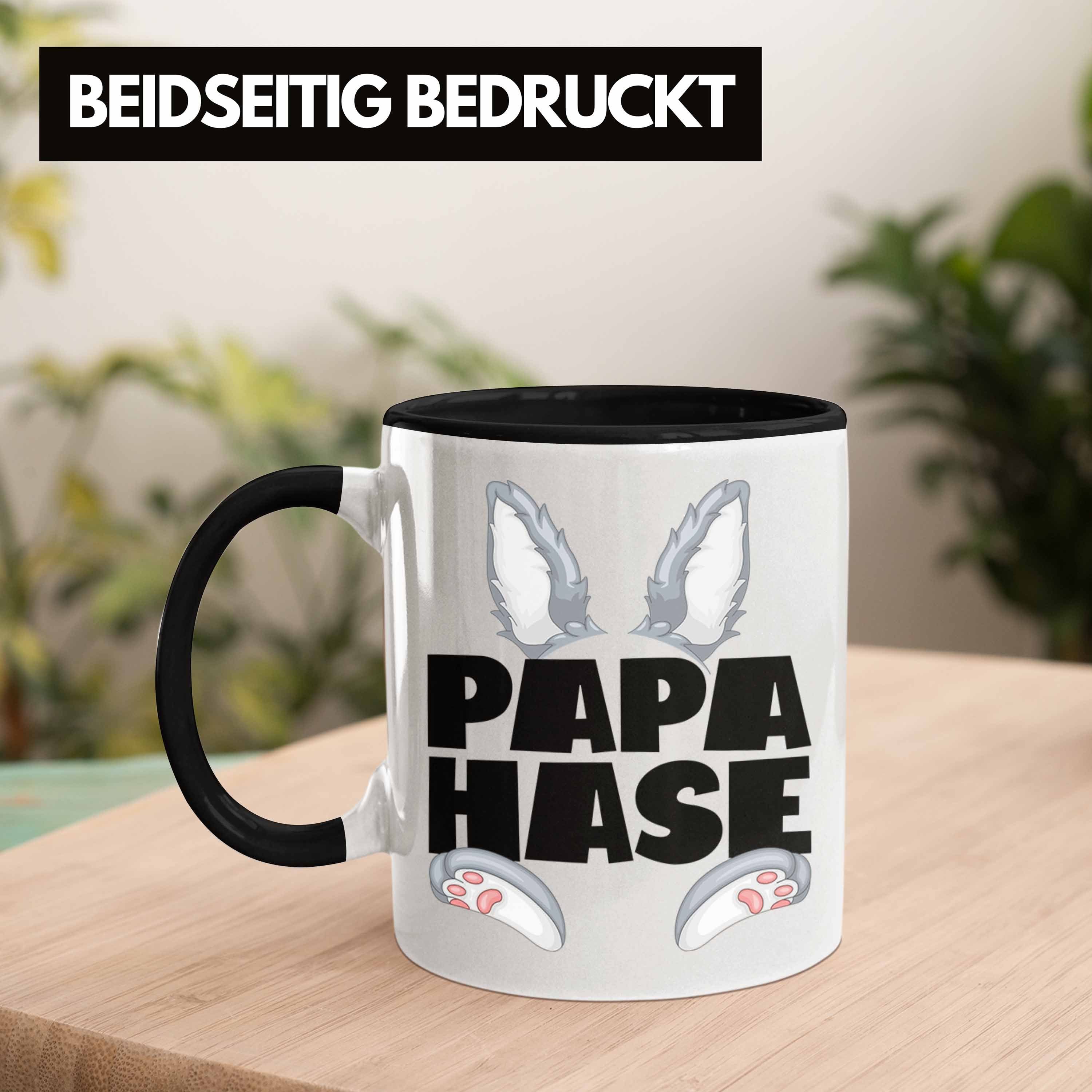 Kaffee-Becher für Tasse Tasse Geschenk Papa Be Schwarz Trendation Hase Geschenkidee Hasen-Vater