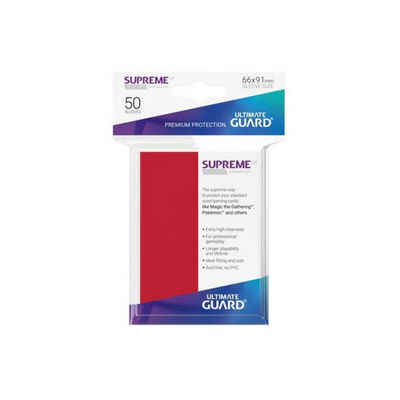 Ultimate Guard Spiel, UGD010802 - Supreme UX 50 Kartenhüllen Standardgröße, rot