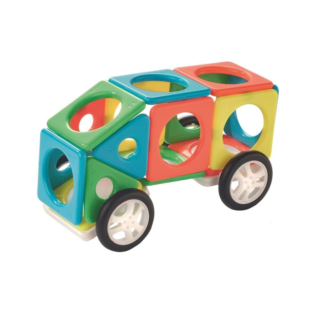 Millennium M420 Konstruktions-Spielset, Magnets Bau Set Fahrzeug 22 Teile Magnetbausteine Kreativ-Set Baukasten Magnete, Kinder Konstruktionsspielzeug-Set, mehrfarbig